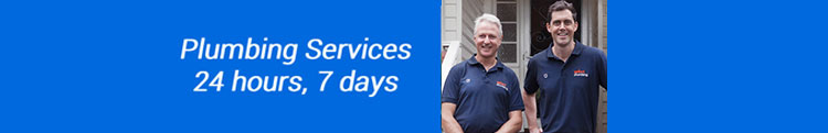 Plumbing services 24 hours a day, 7 days a week.